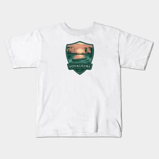 Voyageurs National Park Emblem Kids T-Shirt